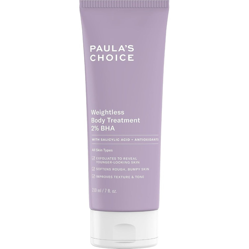 Paula's Choice Weightless Body Treatment 2% BHA Salicylic Acid And Chamomile Lotion Exfoliant For Keratosis Pilaris Prone Skin 210 Milliliters