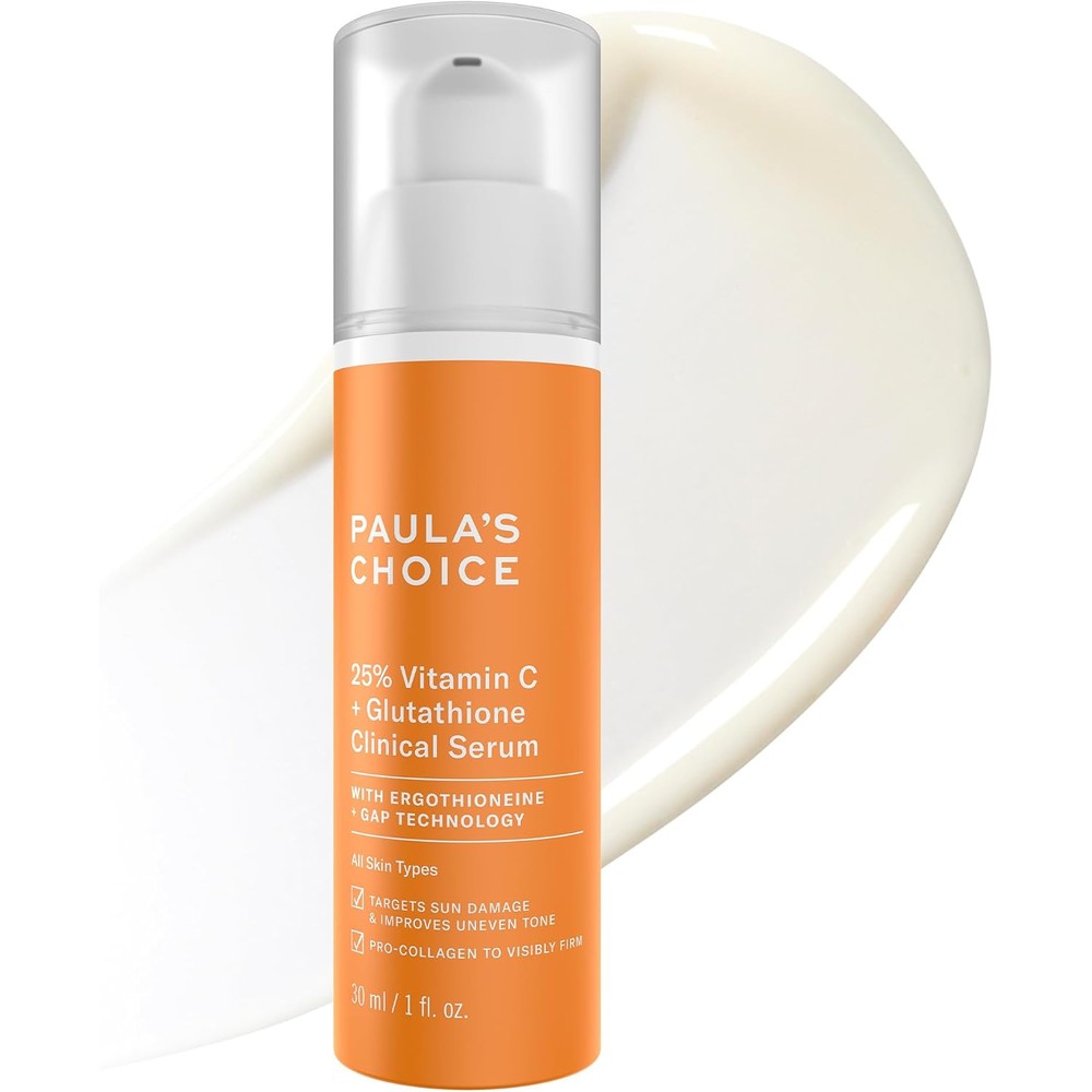 Paula's Choice 25 percent Vitamin C Clinical Serum front view bottle for hyperpigmentation treatment