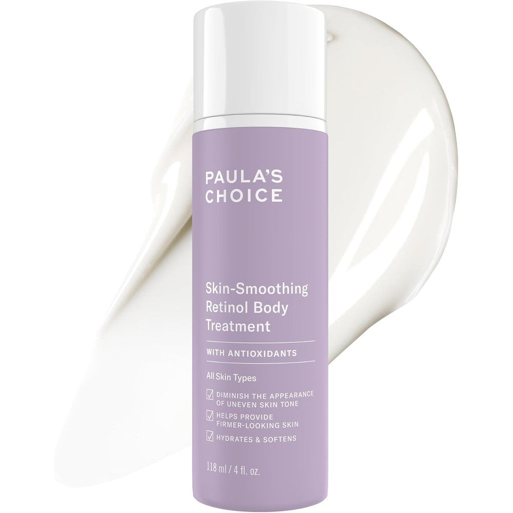 Paula's Choice Retinol Skin Smoothing Body Treatment With Shea Butter Vitamin C And Vitamin E Anti Aging Moisturizer 118 Milliliters