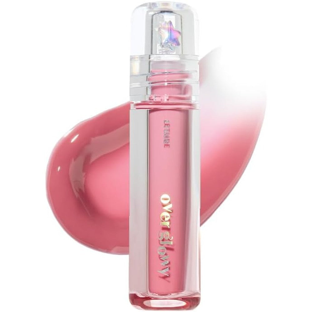 Etude Over Glowy Lip Gloss Pink Marshmallow front view vegan lip makeup