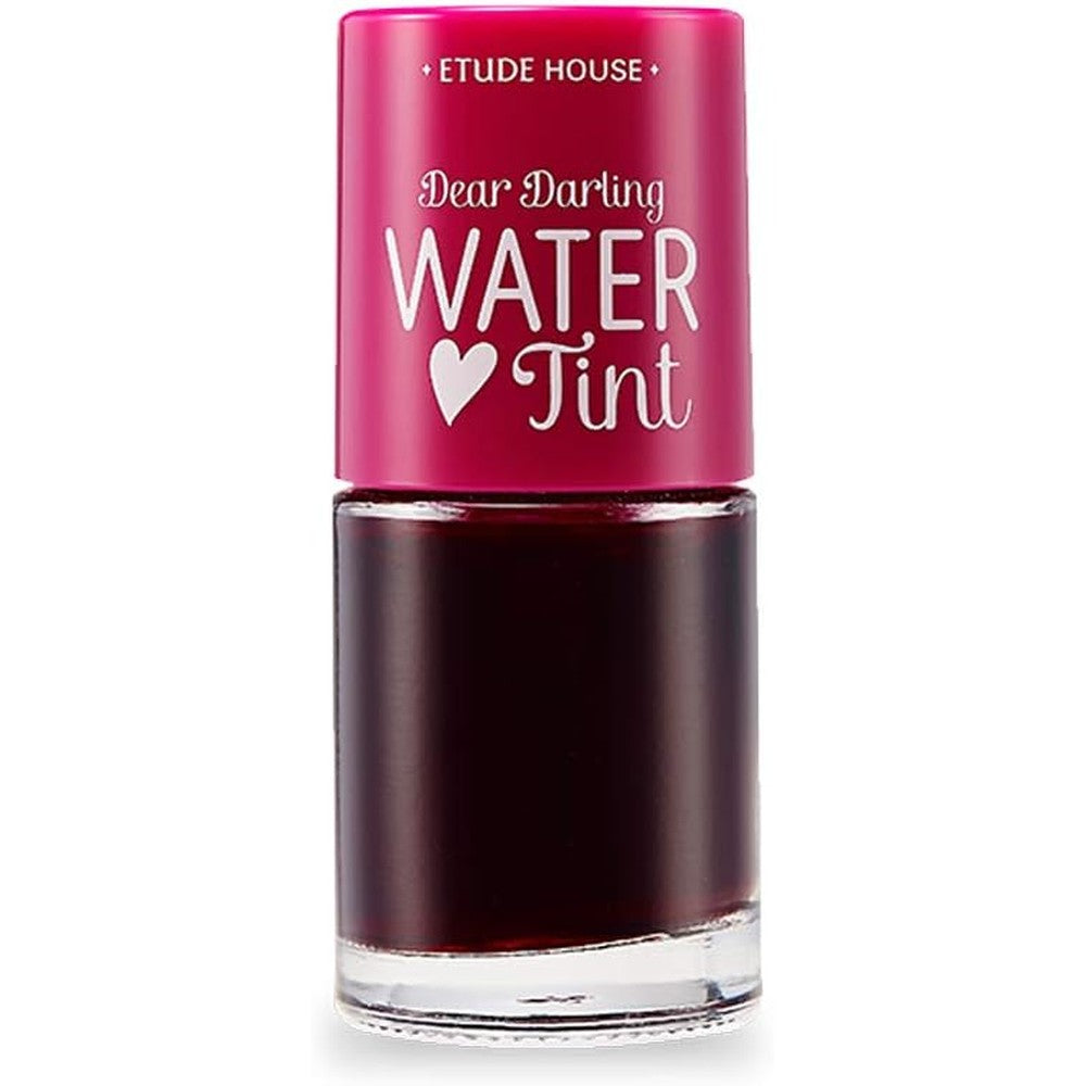 ETUDE Dear Darling Water Tint Strawberry Ade front view hydrating liquid lip tint bottle.