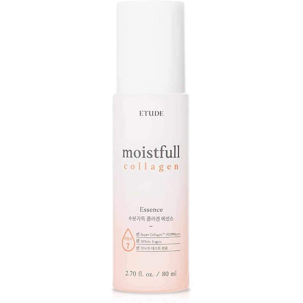 ETUDE Moistfull Collagen Essence front view bottle for intense facial hydration