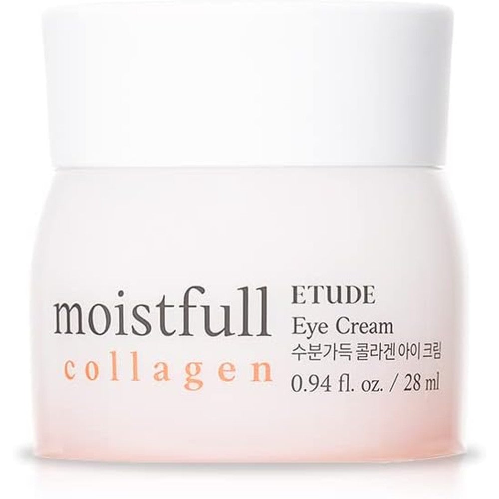 ETUDE Moistfull Collagen Eye Cream front view jar packaging for hydrating Korean skincare routine