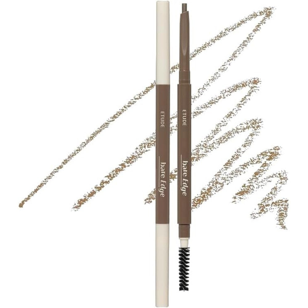 Etude Bare Edge Slim 3D Hexagon Eyebrow Pencil front packaging view