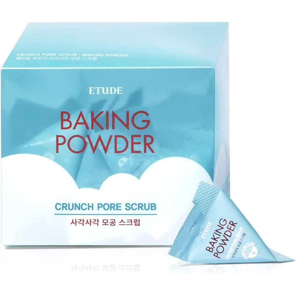 Etude House Baking Powder Crunch Pore Scrub front packaging view for deep pore cleansing