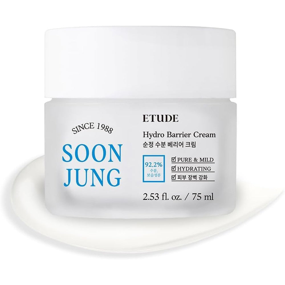 ETUDE SoonJung Hydro Barrier Cream front view authentic Korean skincare moisturizer