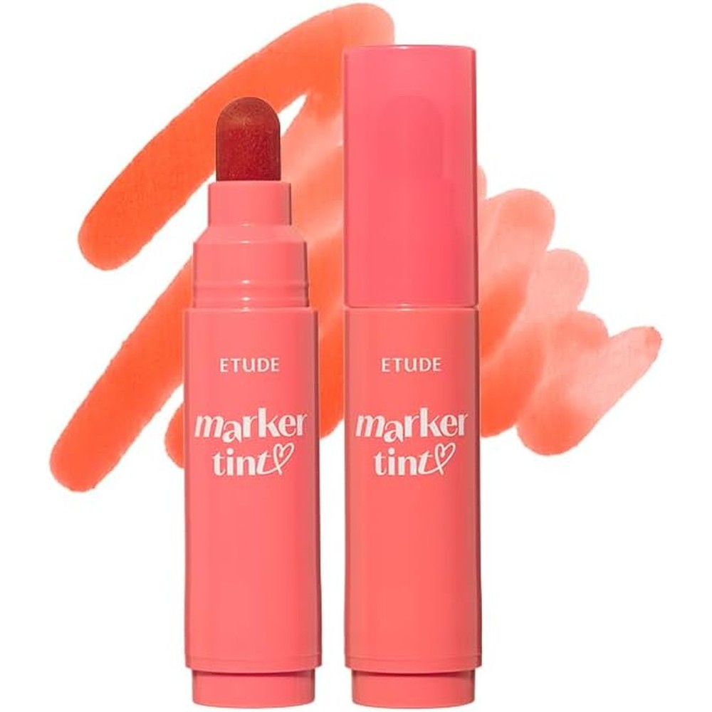 ETUDE Dear Darling Marker Tint Peach Apricot front view everyday lip stain