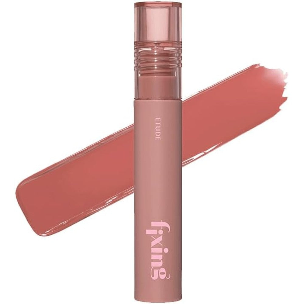 Etude Fixing Tint 08 Dusty Beige front view matte liquid lipstick packaging.