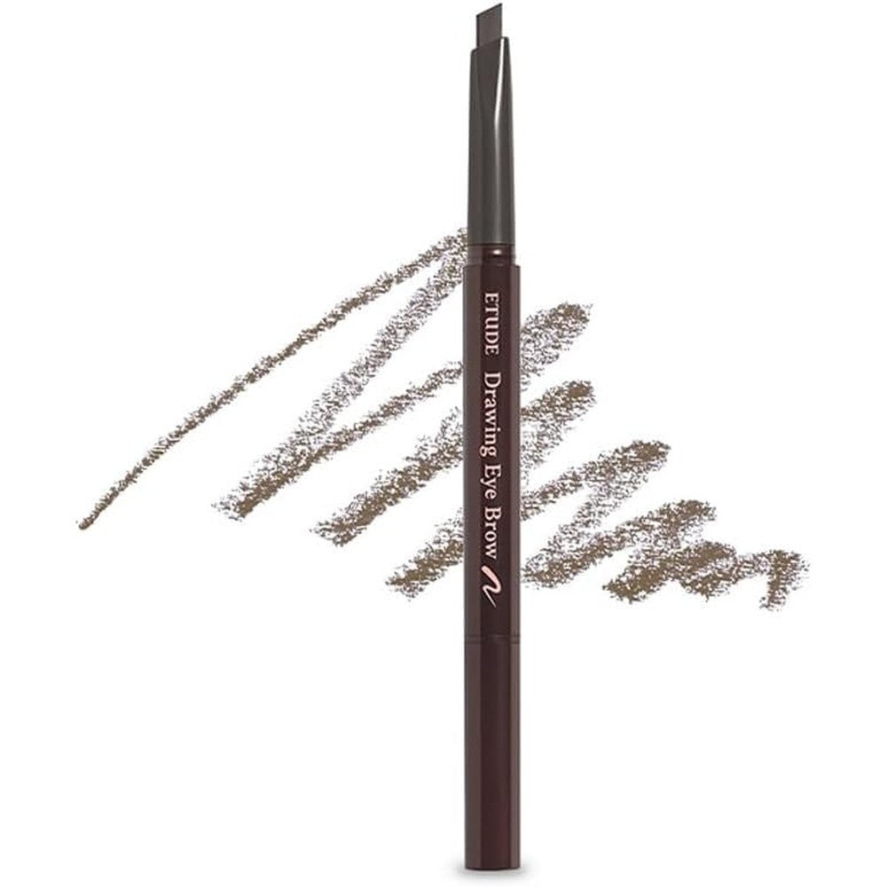 ETUDE Drawing Eye Brow pencil front view showcasing the retractable packaging.