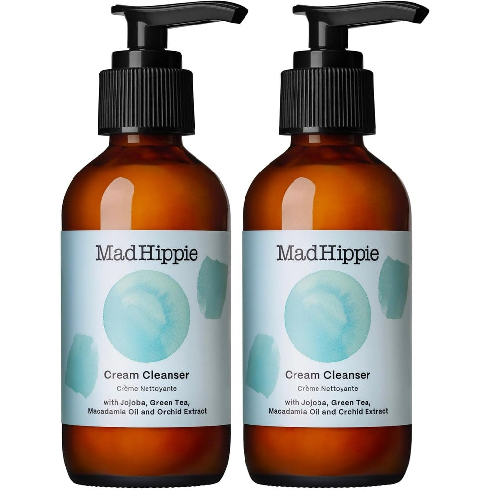 Mad Hippie Cream Cleanser 2-Pack Gentle Formula With Hyaluronic Acid And Jojoba Oil For Skin Barrier Protection 4 Fluid Ounces Each
