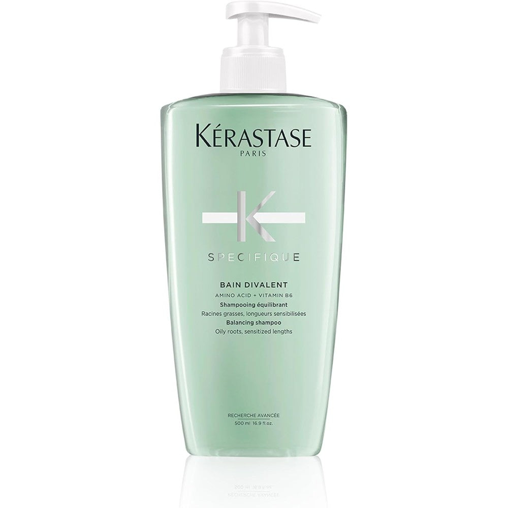 Kerastase Specifique Bain Divalent Balancing Shampoo For Oily Scalp And Dry Hair Lengths 16.9 Fluid Ounce
