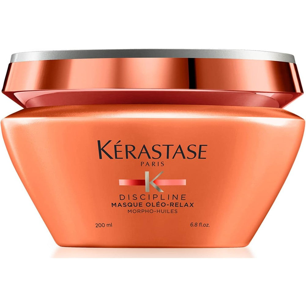 Kerastase Discipline Masque Oleo-Relax Deep Nourishing Hair Mask For Frizzy And Unruly Hair With Shorea Butter And Coconut Oil 200 Milliliters