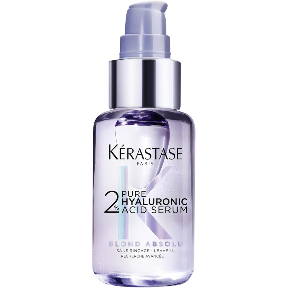 Kerastase Blond Absolu 2 Percent Pure Hyaluronic Acid Hair Serum For Bleached And Highlighted Blonde Hair Repairing And Hydrating Treatment 1.7 Flu...