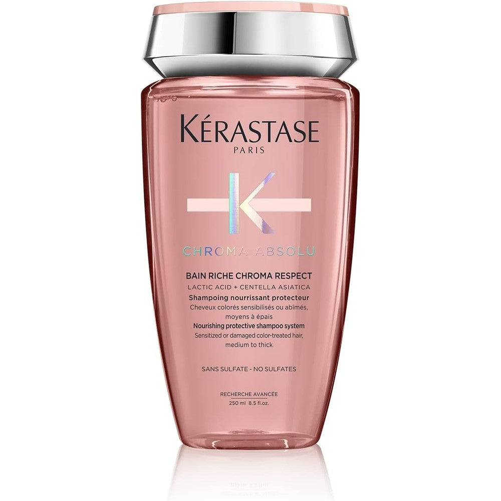 Kerastase Chroma Absolu Bain Riche Chroma Respect Shampoo For Sensitized Or Damaged Color Treated Hair 250 Milliliters