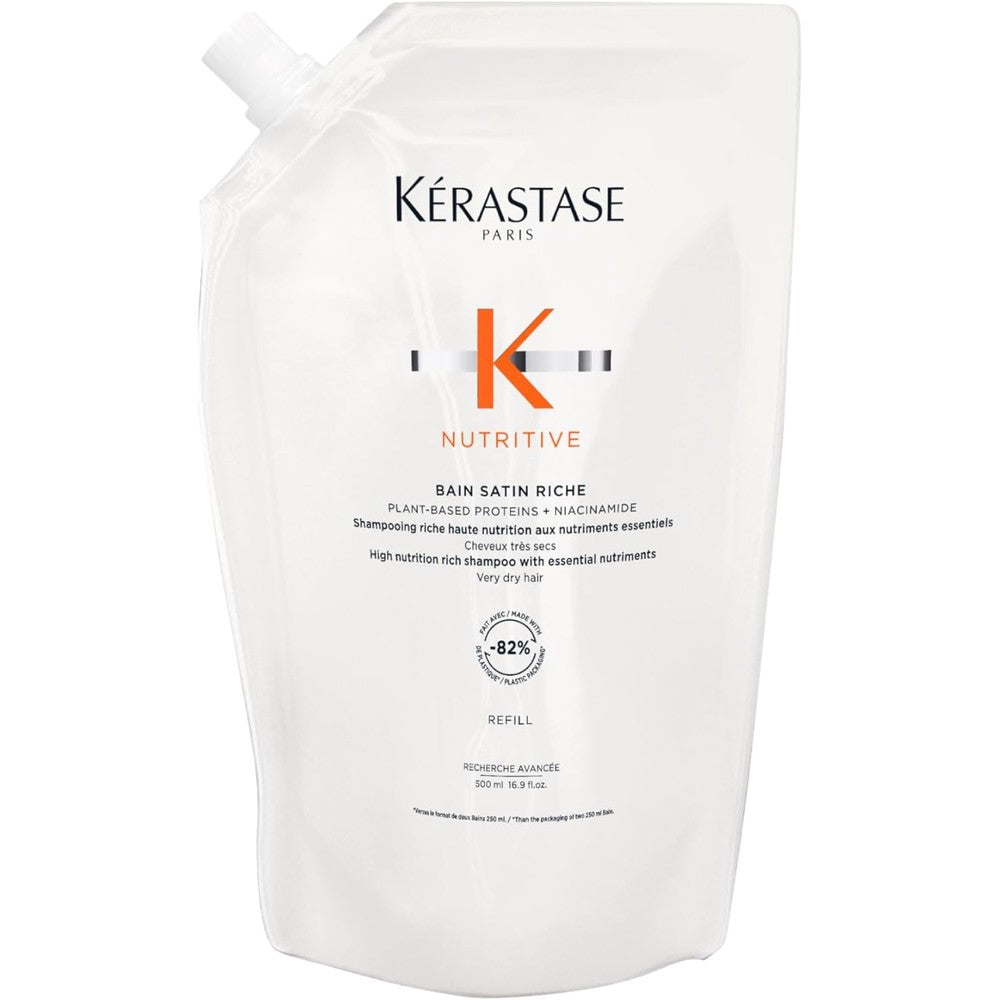 Kérastase Nutritive Bain Satin Riche Shampoo For Medium To Thick Dry Hair Deeply Nourishing Vegan Formula With Plant-Based Proteins And Niacinamide...