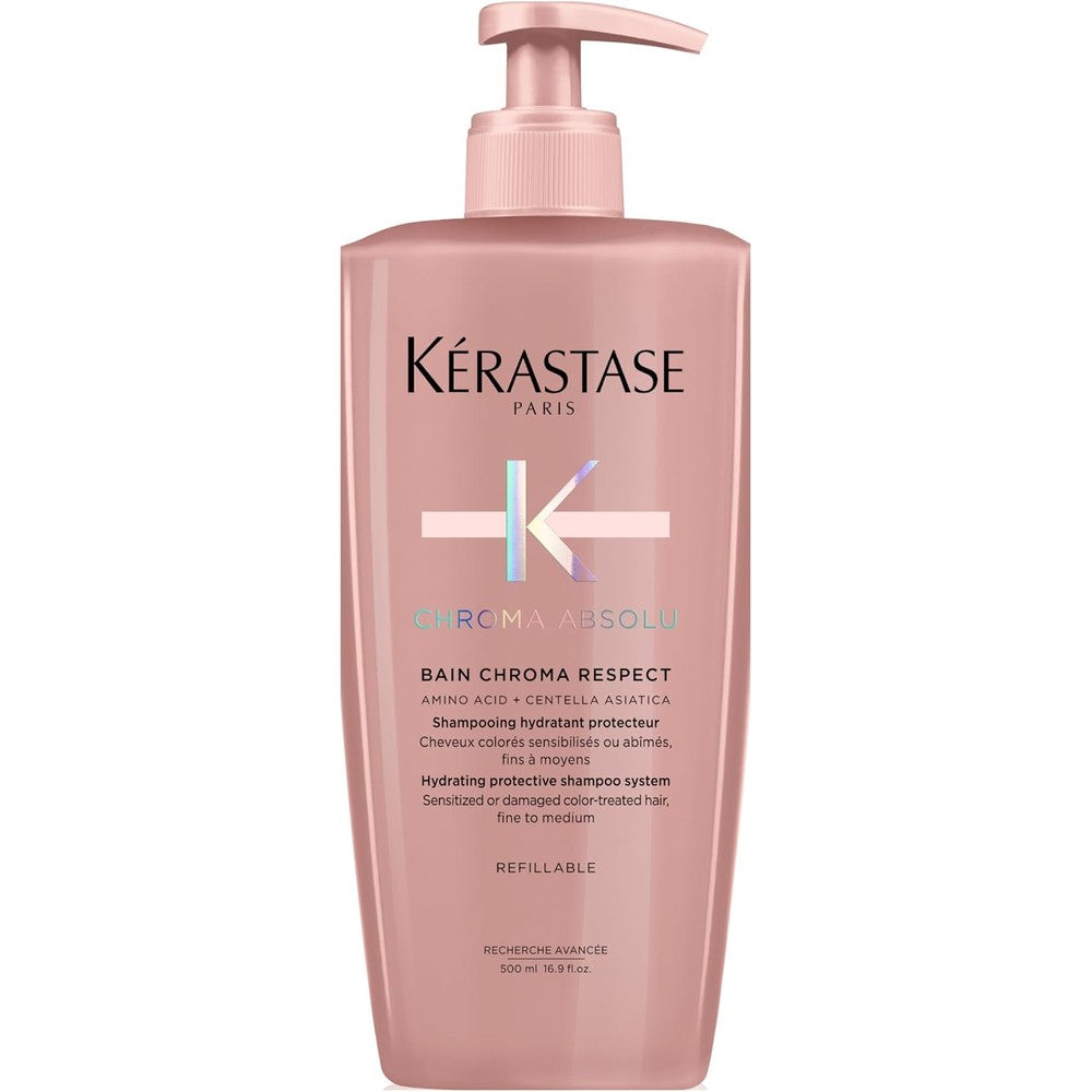 Kerastase Chroma Absolu Bain Chroma Respect Shampoo For Sensitized Or Damaged Color-Treated Hair 500 Milliliters