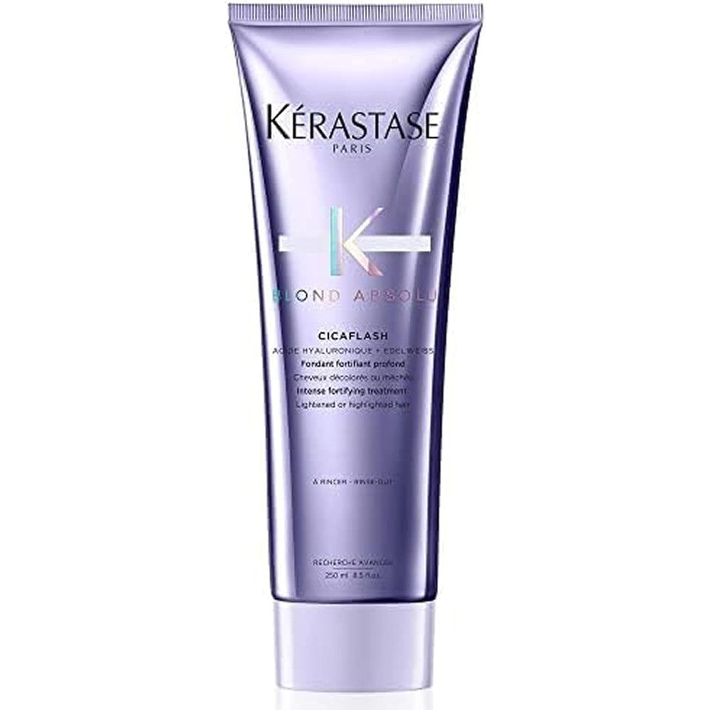 Kerastase Blond Absolu Cicaflash Hydrating Conditioner For Bleached And Damaged Hair With Hyaluronic Acid And Edelweiss Flower 250 Milliliters
