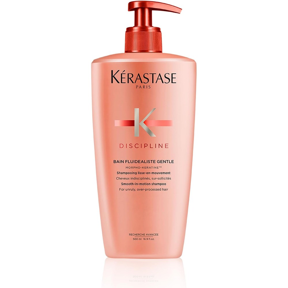Kerastase Discipline Bain Fluidealiste Sulfate Free Shampoo For Frizzy Hair Smoothing And Hydrating Formula 500 Milliliters