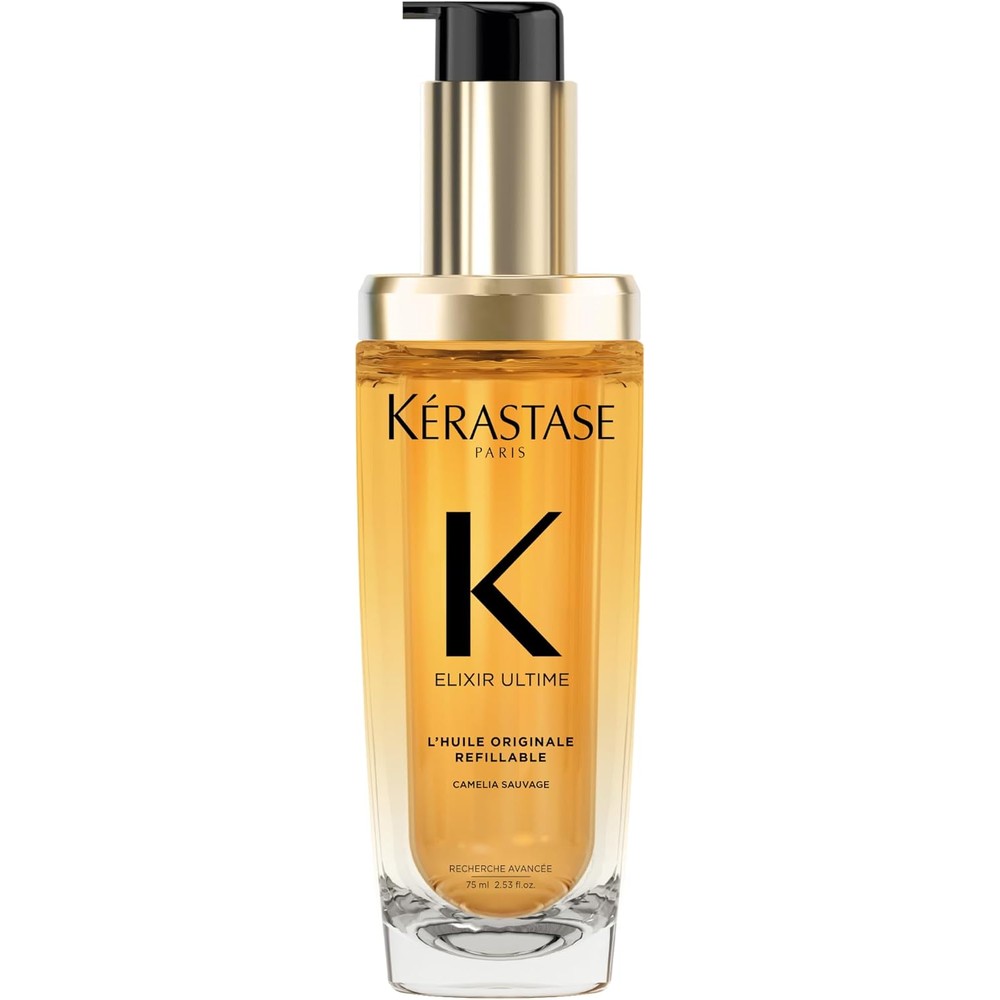 Kerastase Elixir Ultime Refillable Hair Oil Hydrates Smoothes Frizz Adds Shine 75 Milliliters
