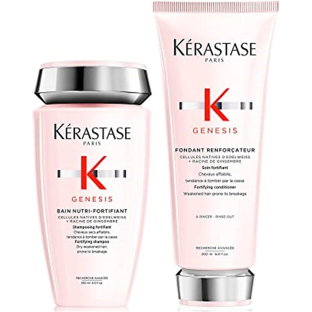 Kerastase Genesis Strengthening Shampoo And Conditioner Duo For Weak And Damaged Hair With Ginger Root Extract