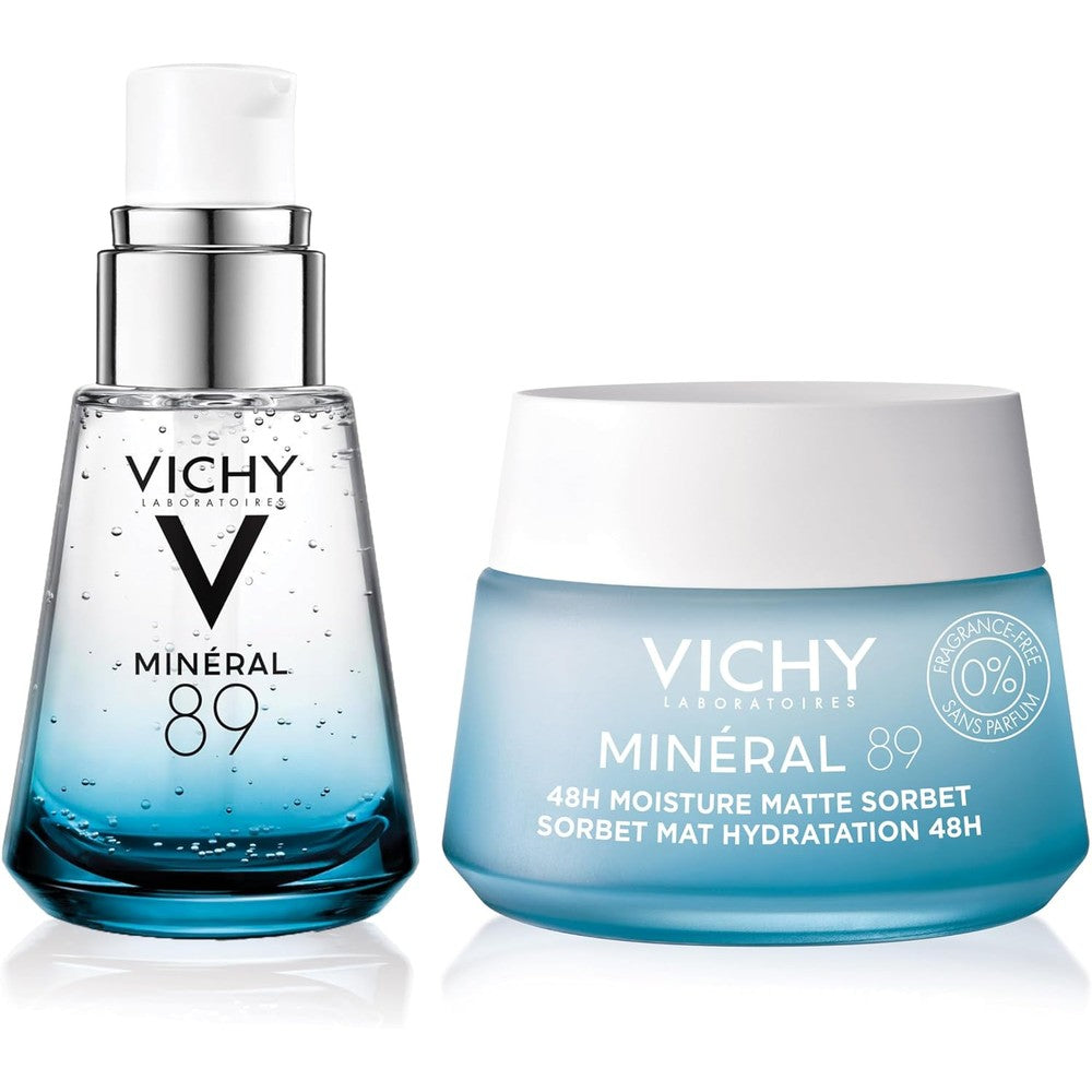 Vichy Mineral 89 Fragrance Free Moisture Boosting Cream With Hyaluronic Acid Daily Face Moisturizer For All Skin Types 50 Milliliters