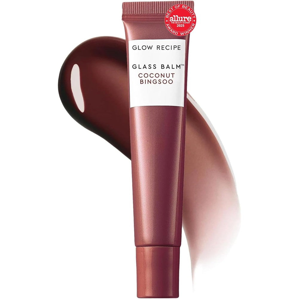 Glow Recipe Glass Balm Lip Treatment 12 Hour Hydrating Lip Balm And Moisturizer With Hyaluronic Acid Coconut Bingsoo 15 Milliliters