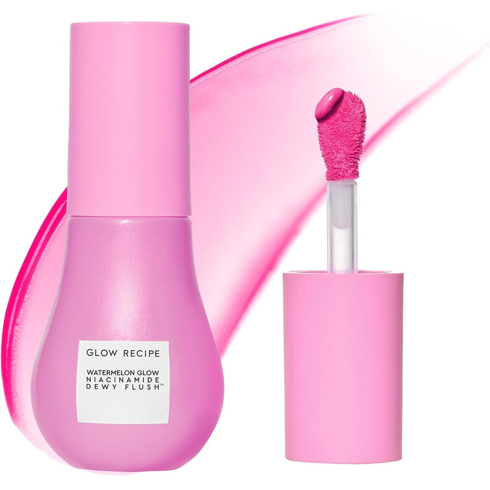 Glow Recipe Watermelon Glow Niacinamide Dewy Flush Brightening Serum Blush Dragon Fruit Flush 0.4 Ounce