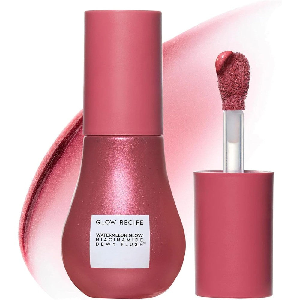 Glow Recipe Watermelon Glow Niacinamide Dewy Flush Tinted Liquid Blush Serum In Berry Flush Zero Point Four Ounce