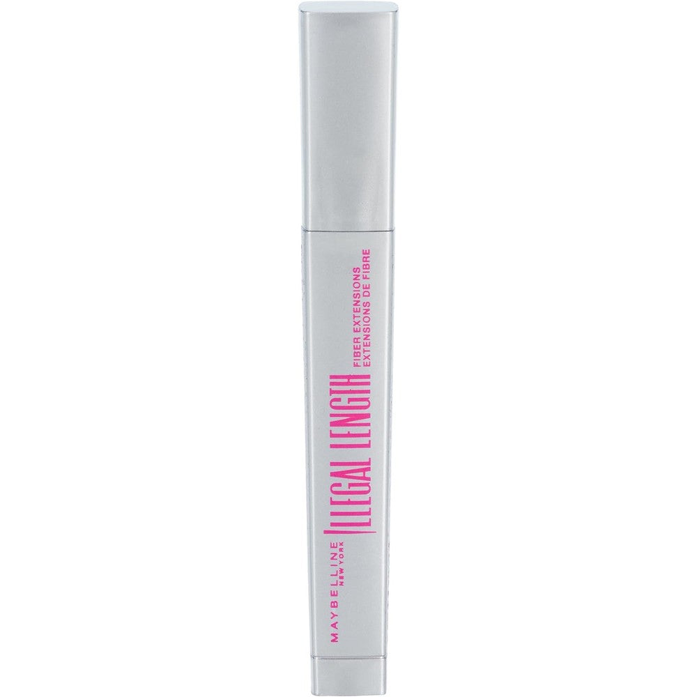 Maybelline New York Illegal Length Fiber Extensions Washable Mascara, Blackest Black, 0.22 Fluid Ounce, 1 Count