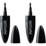 Maybelline New York Master Precise Curvy Liquid Eyeliner Black 2 Count Pack Authentic USA Imported Beauty Product