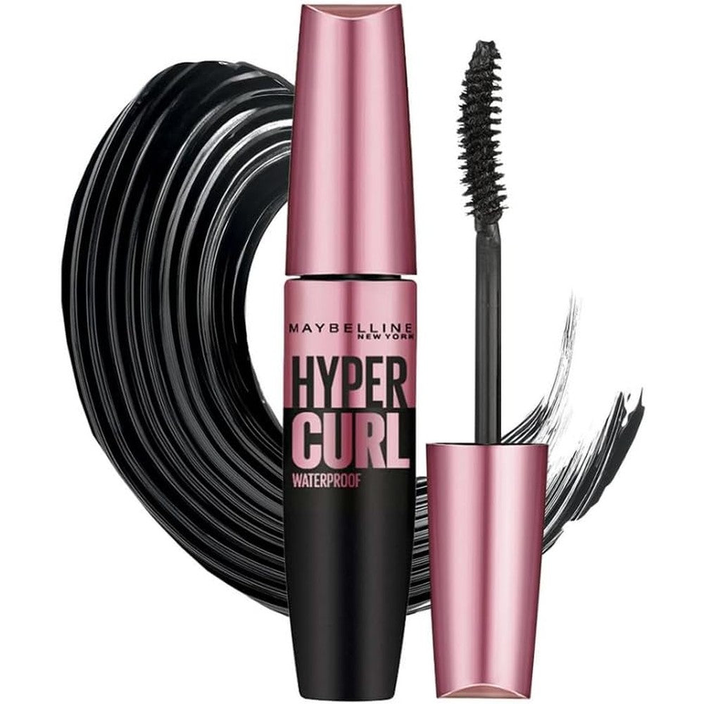 Maybelline New York Hypercurl Volum' Express Waterproof Mascara Very Black 9.2 Milliliters Highly Pigmented Long Lasting Curling Formula