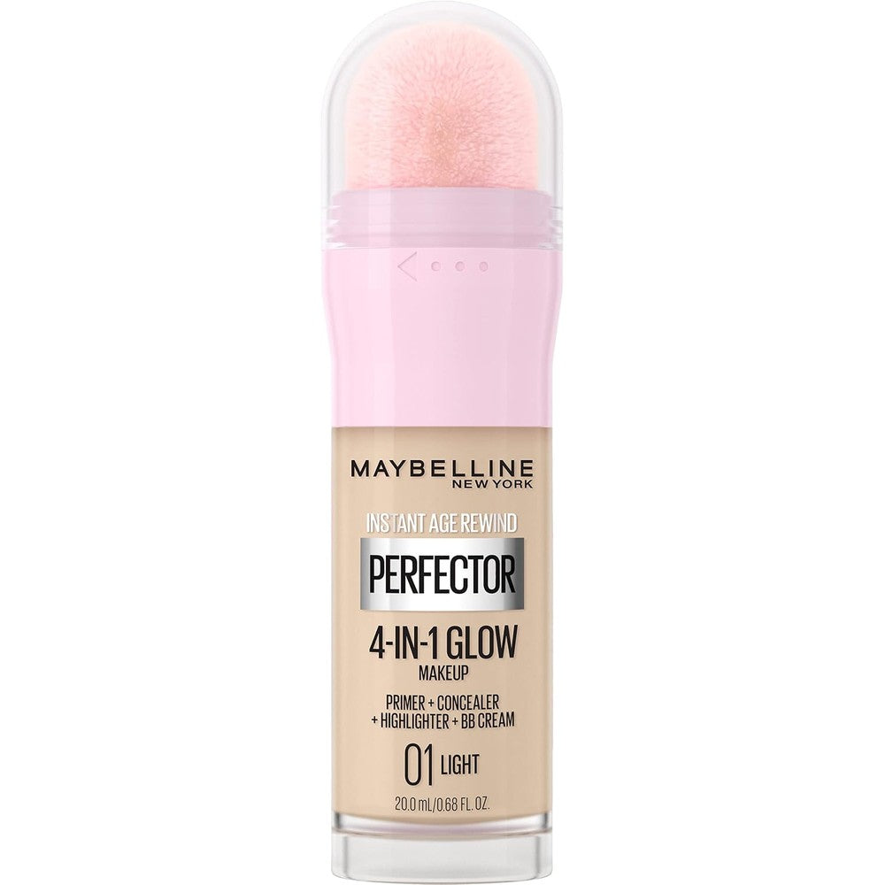 Maybelline New York Instant Age Rewind Instant Perfector 4 In 1 Glow Makeup Light Shade Multi Use Primer Concealer Highlighter And BB Cream