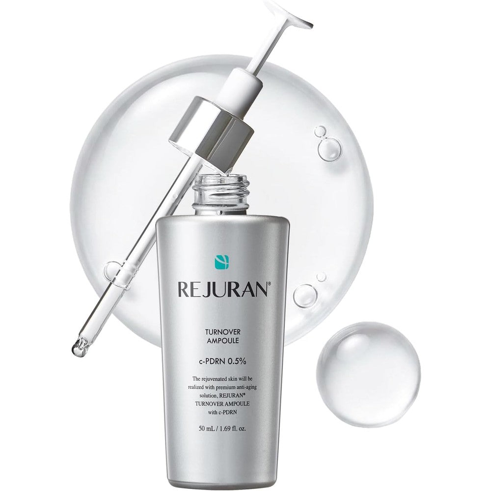 Rejuran Turnover Ampoule With 0.5 Percent c-PDRN Original Salmon DNA Face Serum For Skin Rejuvenation Firming And Hydration 1.69 Fluid Ounce
