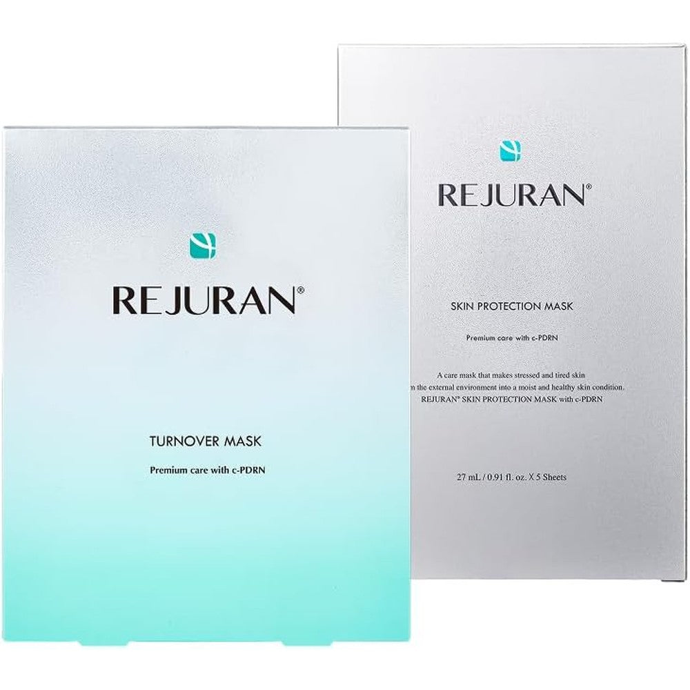 Rejuran Professional Korean Face Mask Duo Turnover And Skin Protection With c-PDRN Salmon DNA Treatment 10 Sheets Total
