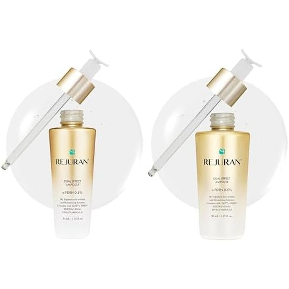 Rejuran Dual Effect Ampoule Skincare Bundle Original One Point Zero One Fluid Ounce And Larger One Point Six Nine Fluid Ounce Salmon Dna Face Serum