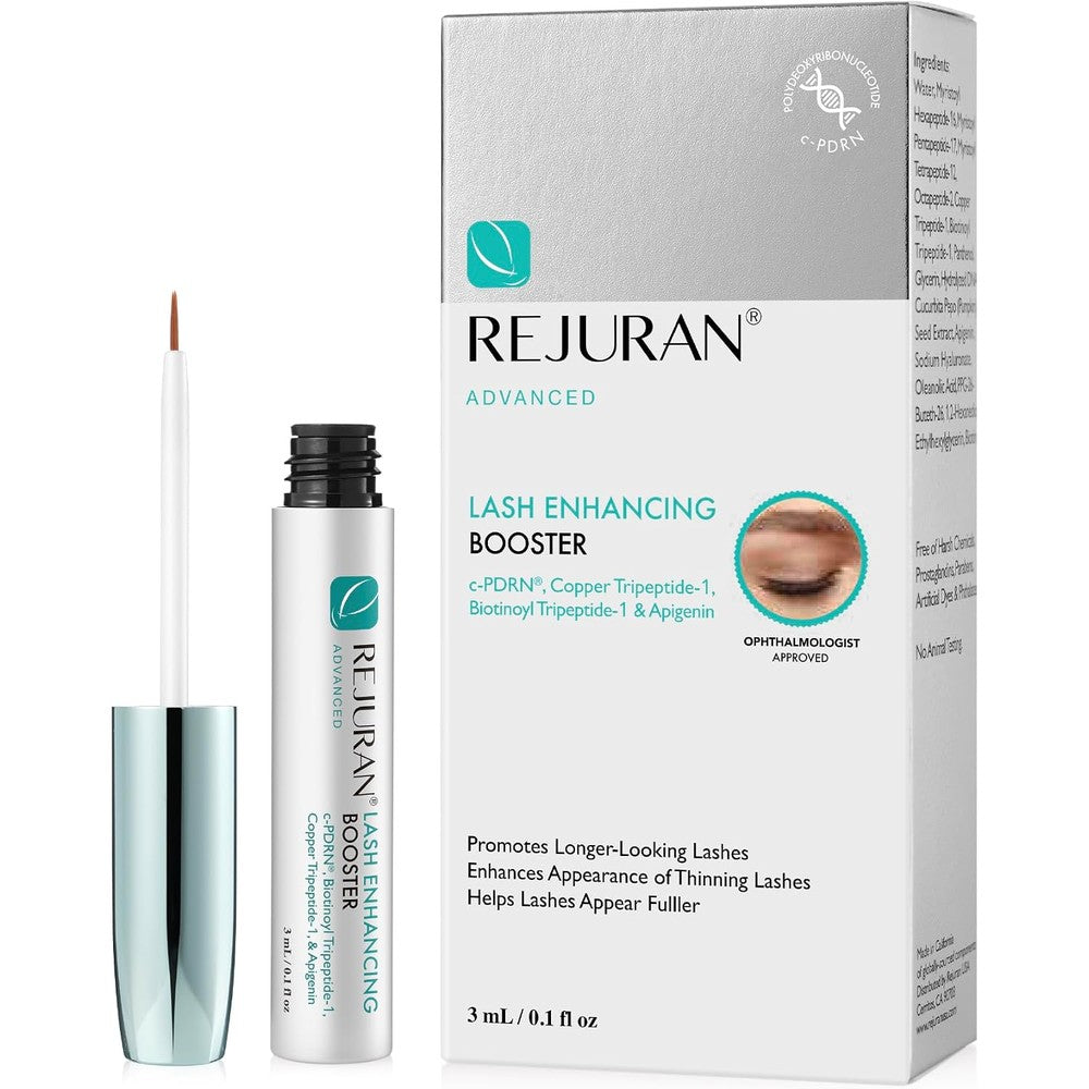 Rejuran Advanced Lash Enhancing Booster Eyelash Growth Serum For Fuller Stronger Healthier Lashes With Biotin And c-PDRN 3 Milliliters