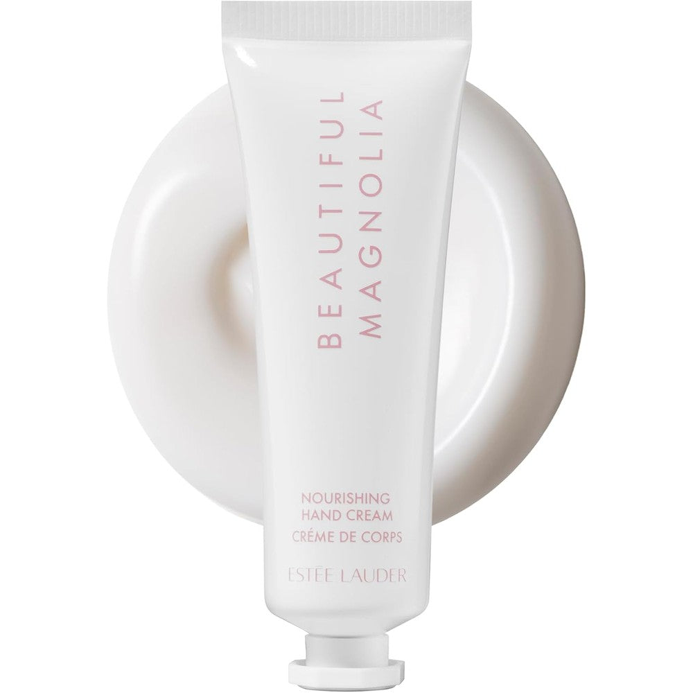 Estée Lauder Beautiful Magnolia Moisturizing And Nourishing Hand Cream With Lush Magnolia And Solar Gardenia For Dry Skin Restoration 1.0 Ounce