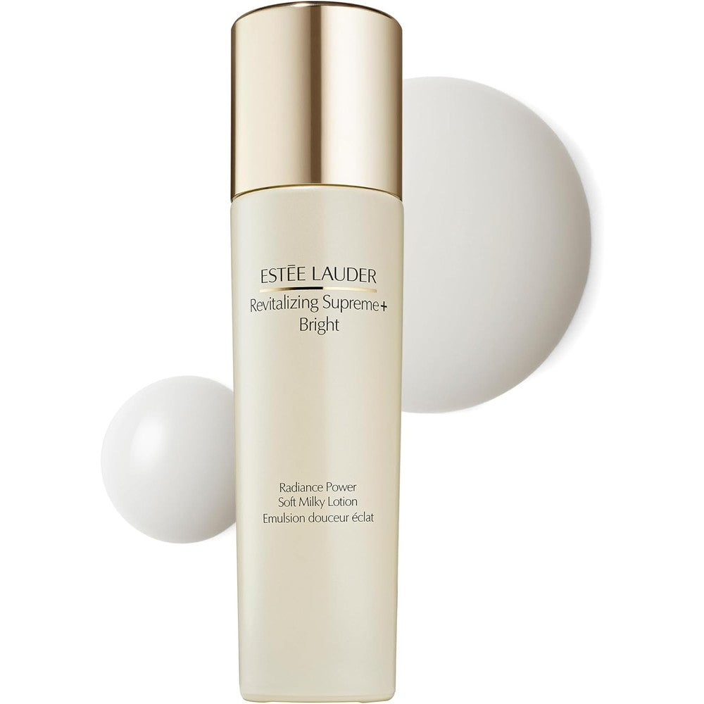 Estée Lauder Revitalizing Supreme+ Bright Radiance Power Soft Milky Lotion Moisturizer With Vitamin C For Dark Spots And Dullness 3.4 Fluid Ounce