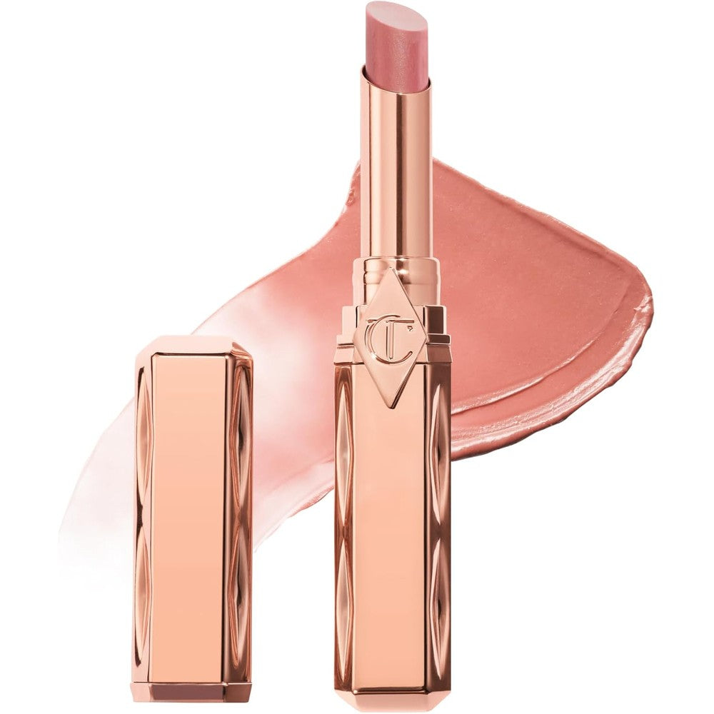Charlotte Tilbury Pillow Talk Blush Balm Lip Tint Long Lasting 3 In 1 Buildable Sheer Lipstick Balm Tint With Peptides Pillow Talk Nude Pink 2 Gram