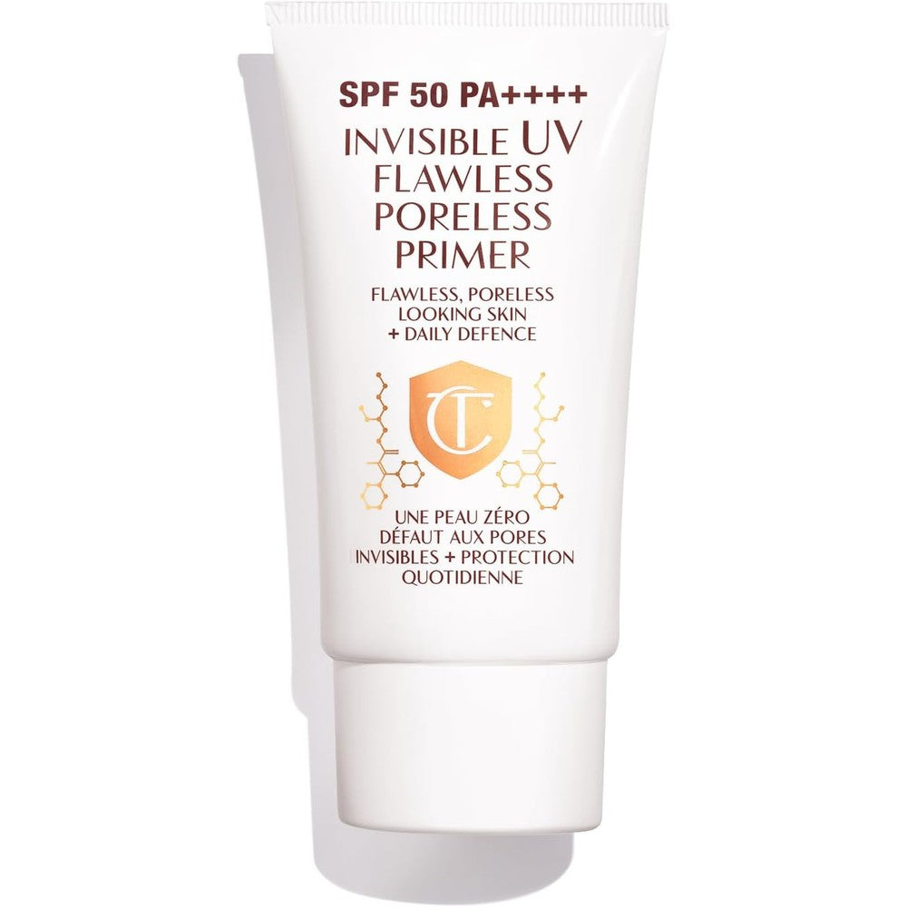 Charlotte Tilbury Invisible UV Flawless Makeup Primer Broad Spectrum SPF 50 Sunscreen And Poreless Face Primer 30 Milliliters