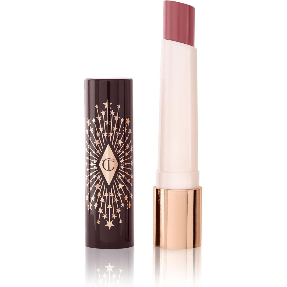Charlotte Tilbury Hyaluronic Happikiss Lipstick Balm Pillow Talk High-Shine Hydrating Plumping Color Balm For Smoother Lips