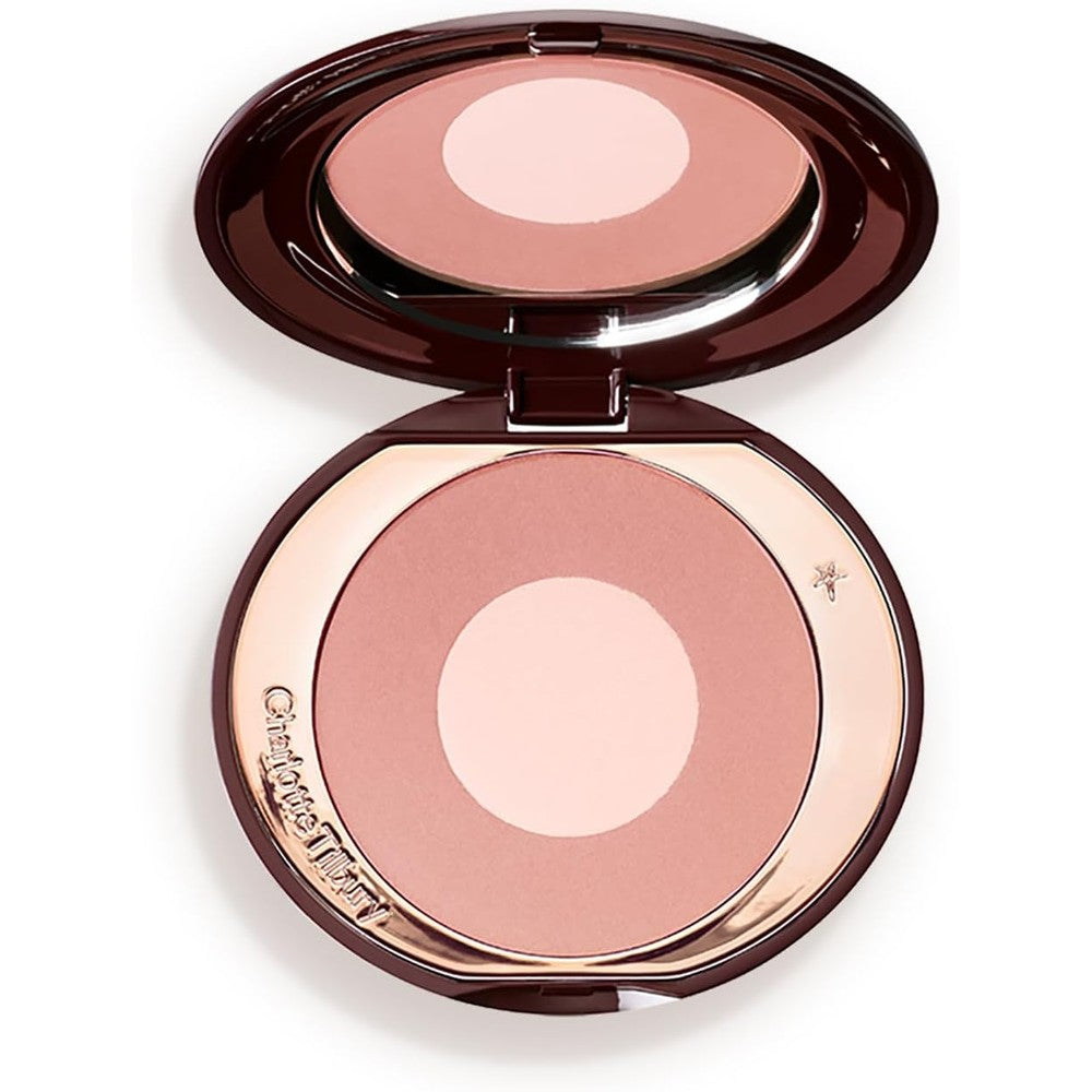 Charlotte Tilbury Cheek To Chic Powder Blush Two Tone Cheek Makeup With Radiant Luminous Finish Pillow Talk Original 8 Grams