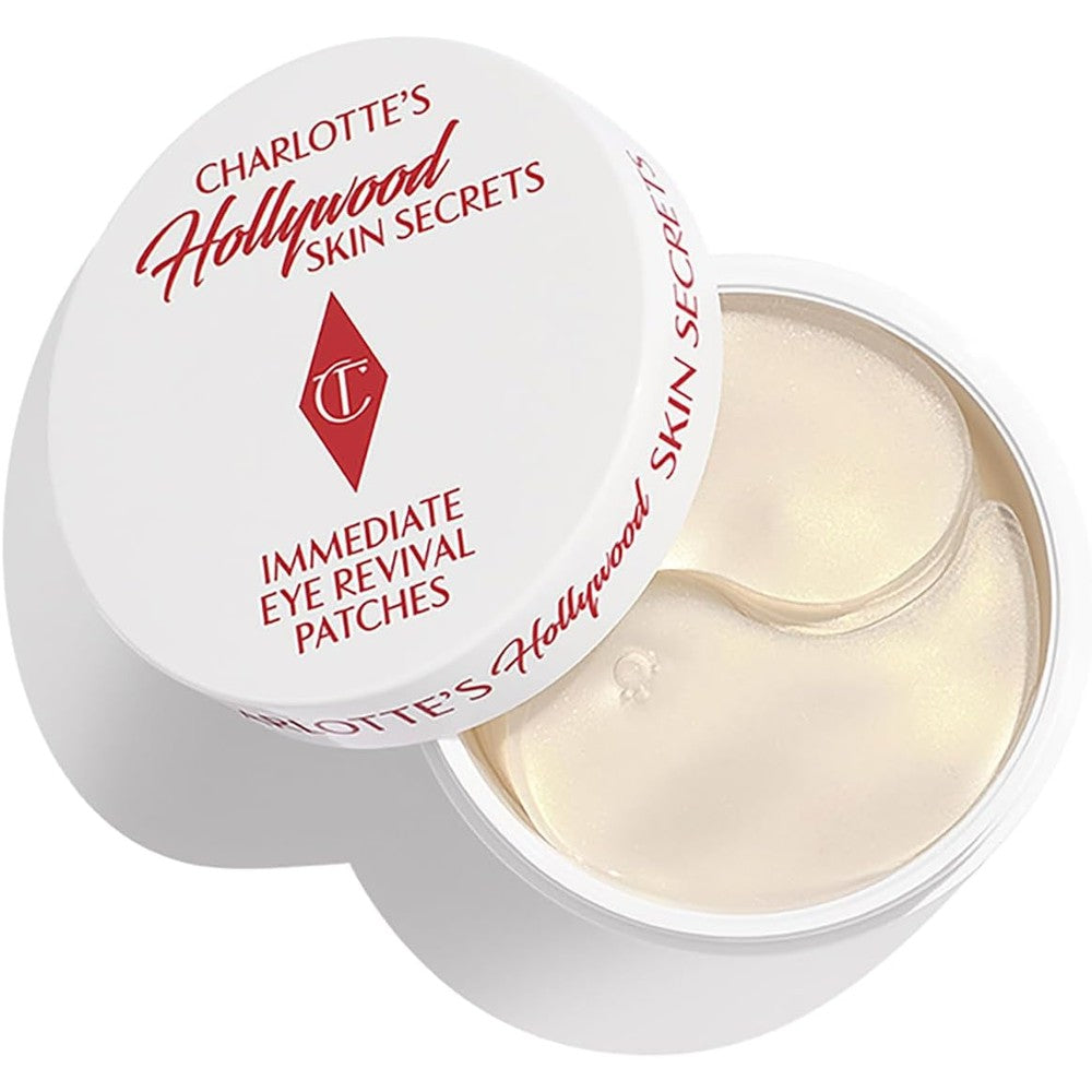 Charlotte Tilbury Hollywood Skin Secrets Immediate Eye Revival Patches Hydrating Hydrogel Eye Mask For Dark Circles And Puffiness 60 Count
