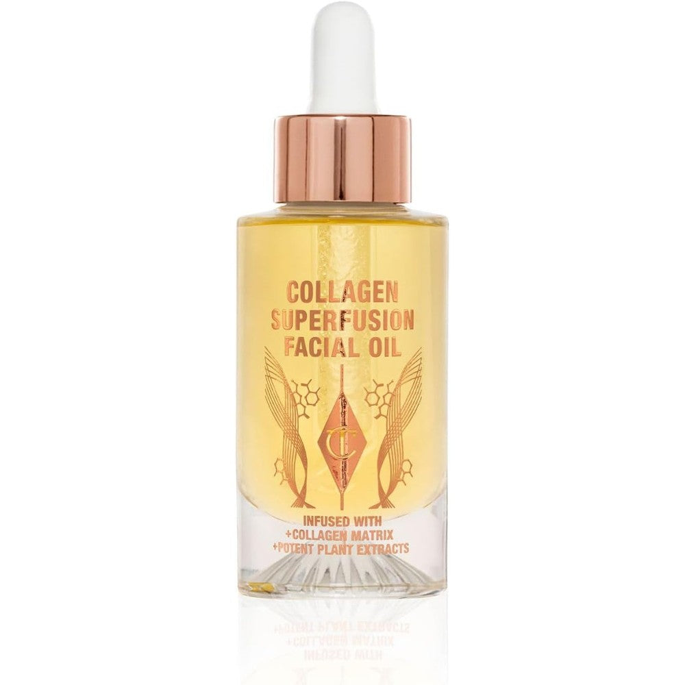 Charlotte Tilbury Collagen Superfusion Face Oil High Performance Skin Nourishing Collagen Facial Oil For Glowing Plump Complexion 30 Milliliters