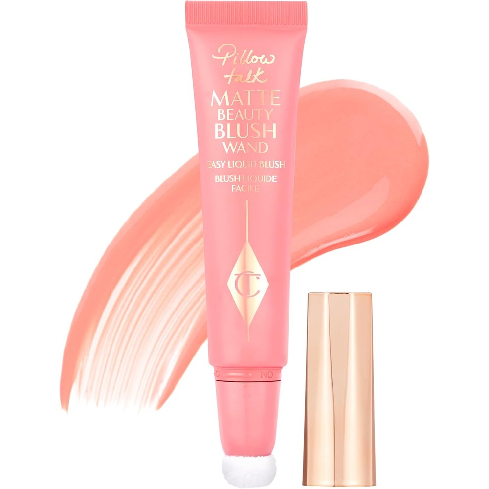 Charlotte Tilbury Pillow Talk Matte Liquid Blush Wand Soft Focus Cheek Color With Cushion Applicator Pillow Talk Shade Twelve Milliliters