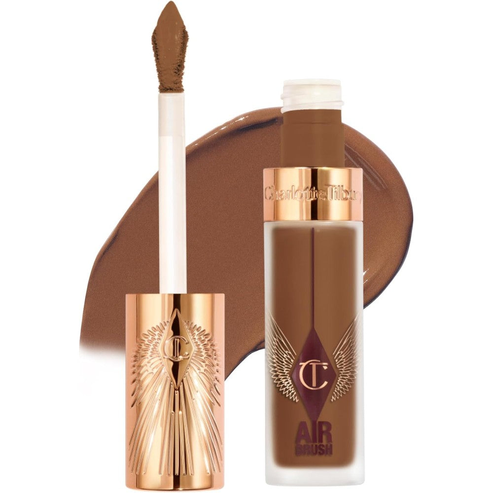 Charlotte Tilbury AIRbrush Flawless Blur Concealer front view showing premium packaging and applicator tip.
