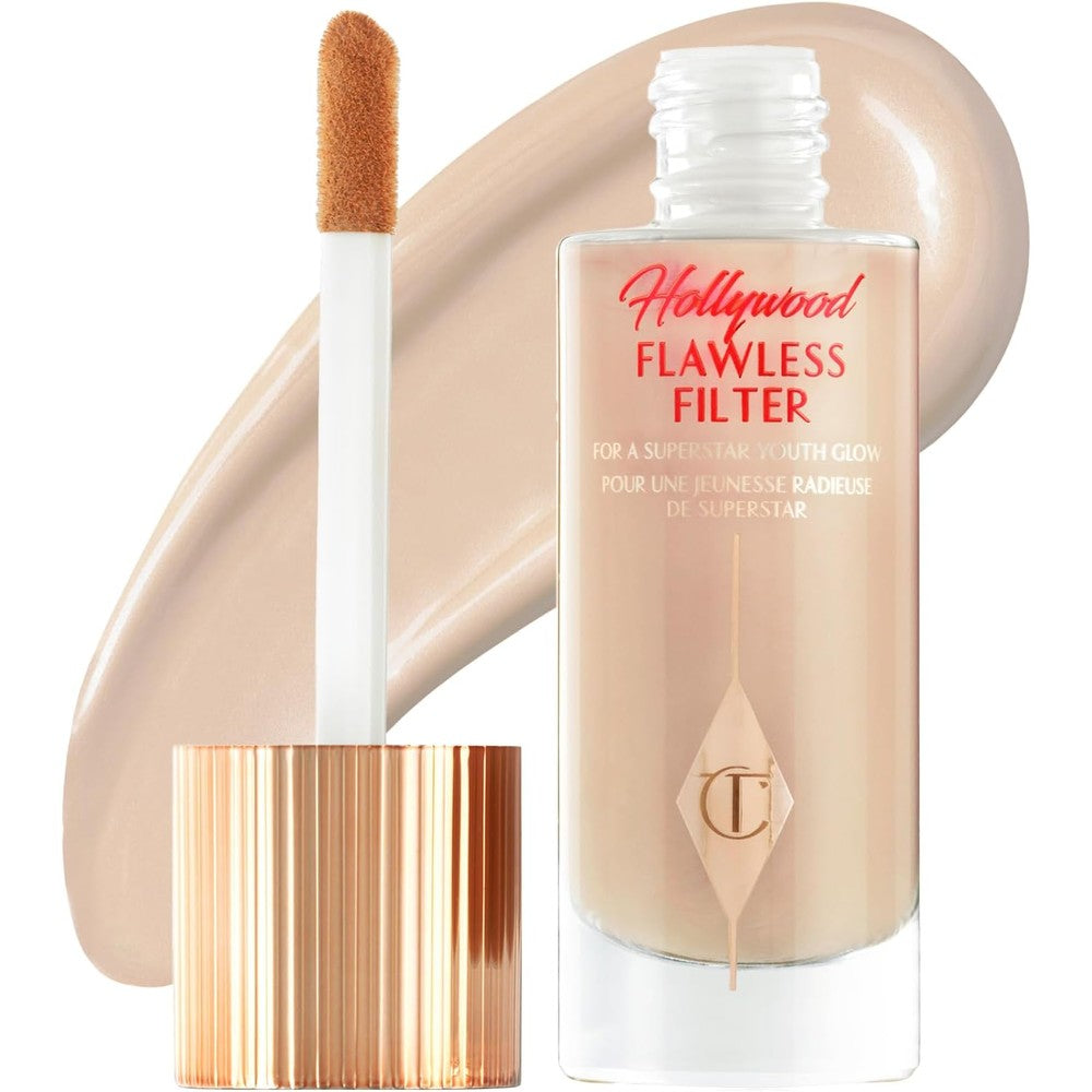Charlotte Tilbury Hollywood Flawless Filter Multi Use Makeup Primer Complexion Booster And Illuminating Liquid Highlighter 30 Milliliters