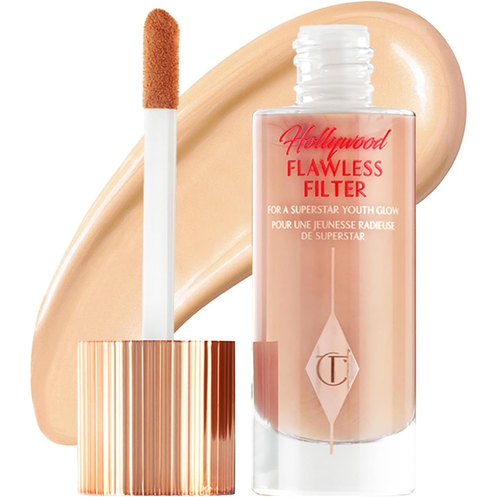 Charlotte Tilbury Hollywood Flawless Filter Multi Use Makeup Primer Complexion Booster And Illuminating Liquid Highlighter Shade 3 Fair 1 Fluid Ounce