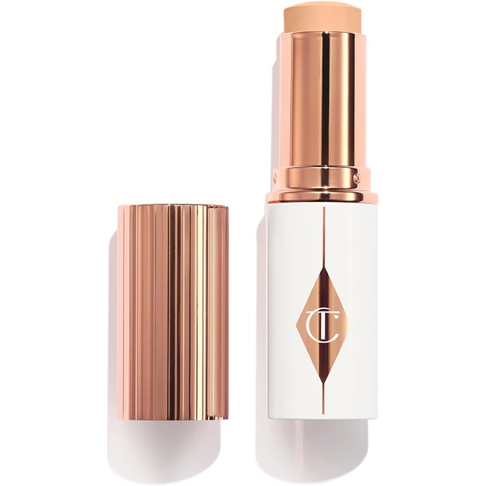 Charlotte Tilbury Unreal Skin Tint And Sheer Glow Hydrating Foundation Stick - Sheer To Light Buildable Coverage Cream Foundation Makeup (8 Grams)