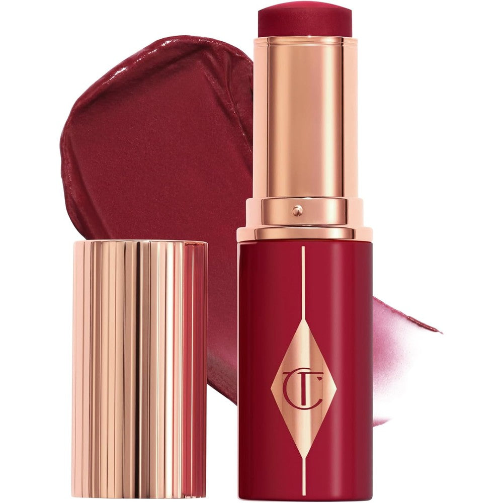 Charlotte Tilbury Unreal Healthy Glow Blush Stick Buildable Cream Makeup With Skincare Infused Formula Berry Glow 9 Grams